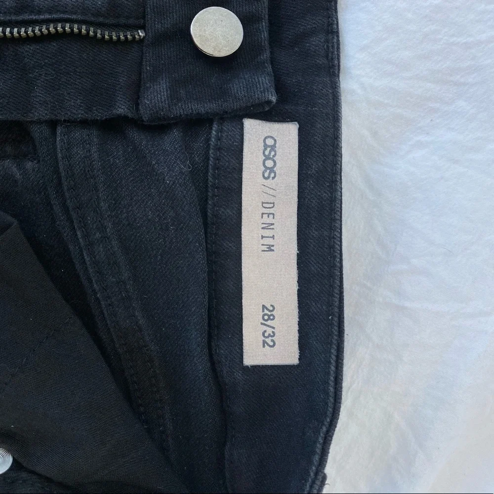 ASOS boot cut high rise black jean - Picture 6 of 7